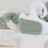 Πάντα Πλεξούδα Bebe Velvet 22 Μήκος 220 εκ. Λευκό / Πράσινο