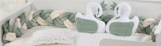Πάντα Πλεξούδα Bebe Velvet 22 Μήκος 220 εκ. Λευκό / Πράσινο