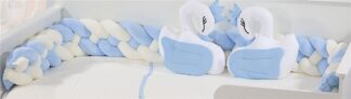 Πάντα Πλεξούδα Bebe Wellsoft 45 Μήκος 220 εκ. Λευκό / Σιέλ Πάντα Πλεξούδα Bebe Wellsoft 45 Μήκος 220 εκ. Λευκό / Σιέλ