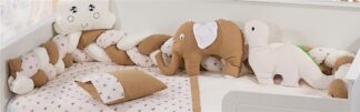 Πάντα Πλεξούδα Bebe Τρίχρωμη 25 Μήκος 220 εκ. Λευκό / Μπεζ Χρυσό