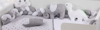 Πάντα Πλεξούδα Bebe Τρίχρωμη 27 Μήκος 220 εκ. Λευκό / Γκρι