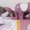 Πάντα Πλεξούδα Bebe Τρίχρωμη 33 Μήκος 220 εκ. Σκούρο Πράσινο / Σκούρο Μωβ