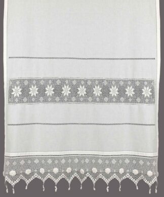 Κουρτίνα 018 (140cm x 260cm) λευκό με τούνελ