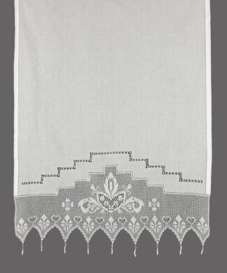 Κουρτίνα 075 (90cm x 130cm) λευκό με τούνελ