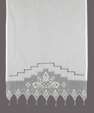 Κουρτίνα 075 (50cm x 100cm) λευκό με τούνελ