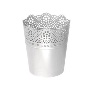 Lace Λευκό Πλαστικό Κασπώ Φ11×13εκ (4 τμχ) Lace Λευκό Πλαστικό Κασπώ Φ11×13εκ (4 τμχ)