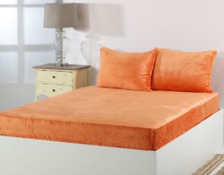 Σεντόνι fleece solid (100cm x 200cm) copper tan