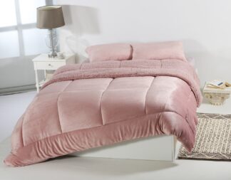 Κουβερτοπάπλωμα solid (220cm x 240cm) old rose