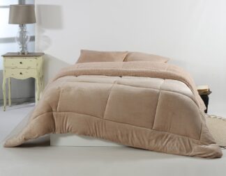 Κουβερτοπάπλωμα solid (160cm x 220cm) light brown
