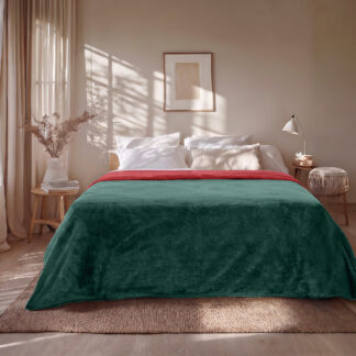 Κουβέρτα Υπέρδιπλη Διπλής Όψεως Art 11601 Jacquard Fleece 700gsm Fiesta Plus 220x240 Πράσινο,κόκκινο Κουβέρτα Υπέρδιπλη Διπλής Όψεως Art 11601 Jacquard Fleece 700gsm Fiesta Plus 220x240 Πράσινο,κόκκινο