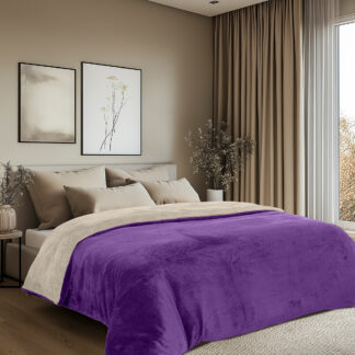 Παπλωματοθήκη Υπέρδιπλη Διπλής Όψεως 11602 Jacquard Fleece 700gsm Fiesta Plus 220×240 Εκρού/Μωβ Παπλωματοθήκη Υπέρδιπλη Διπλής Όψεως 11602 Jacquard Fleece 700gsm Fiesta Plus 220×240 Εκρού/Μωβ