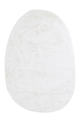 Γούνινο Χαλί Bunny Oval White 170×240