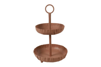 Δίσκος 2όροφος Μεταλλικός Terracotta 25x40cm Δίσκος 2όροφος Μεταλλικός Terracotta 25x40cm