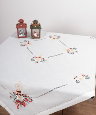 Χριστουγεννιάτικο τραπεζομάντηλο (180cm x 180cm) 1538-1539 Χριστουγεννιάτικο τραπεζομάντηλο (180cm x 180cm) 1538-1539
