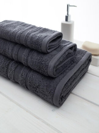 Sithonia-502 πετσέτα προσώπου 50x100 Dark Grey Sithonia-502 πετσέτα προσώπου 50x100 Dark Grey