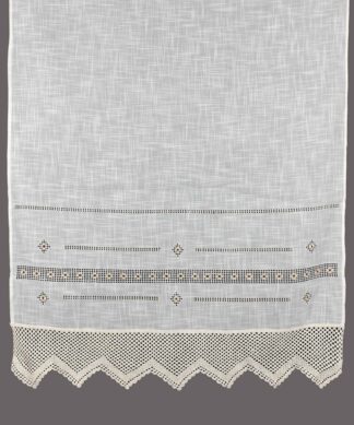 Κουρτίνα 1706 (140cm x 260cm) λευκό με τούνελ