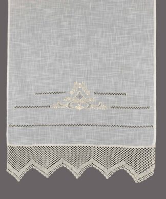 Κουρτίνα 1714 (140cm x 260cm) λευκό με τούνελ