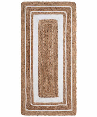 Χαλί γιούτα 1726 (70cm x 160cm) natural/white