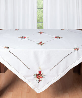 Χριστουγεννιάτικο τραπεζομάντηλο (180cm x 180cm) 1982 ivory Χριστουγεννιάτικο τραπεζομάντηλο (180cm x 180cm) 1982 ivory