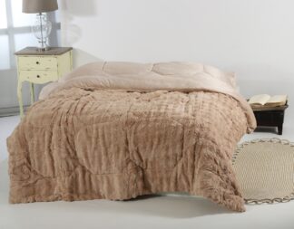 Κουβερτοπάπλωμα burble (240cm x 260cm) ανοιχτό καφέ Κουβερτοπάπλωμα burble (240cm x 260cm) ανοιχτό καφέ