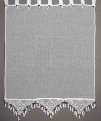 Κουρτίνα 2003/1 (160cm x 160cm) λευκή με τιράντα Κουρτίνα 2003/1 (160cm x 160cm) λευκή με τιράντα