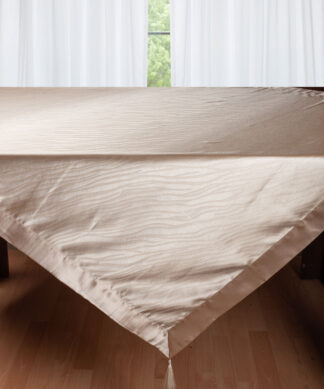 Σατέν τραπεζομάντηλο 2009 (160cm x 220cm) μπέζ