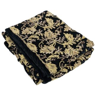 Ύφασμα Luxury Rose Df Loneta Foil 150cm×3m Μαύρο Χρυσό
