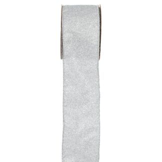 Κορδέλα Glitter 6,3εκ×10μέτρα Ασημί Κορδέλα Glitter 6,3εκ×10μέτρα Ασημί