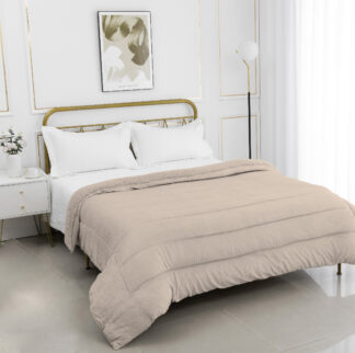 Κουβερτοπάπλωμα damask (220cm x 240cm) camel Κουβερτοπάπλωμα damask (220cm x 240cm) camel