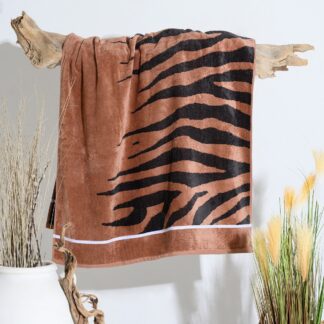 Πετσέτα Θαλάσσης Tiger Καφέ (86×160) Πετσέτα Θαλάσσης Tiger Καφέ (86×160)
