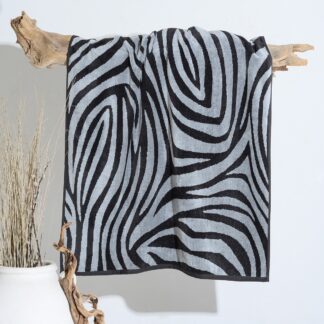Πετσέτα Θαλάσσης Zebra Σκούρο Γκρι (86×160) Πετσέτα Θαλάσσης Zebra Σκούρο Γκρι (86×160)