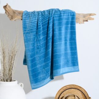 Πετσέτα Θαλάσσης Stripes Μπλε (86×160)