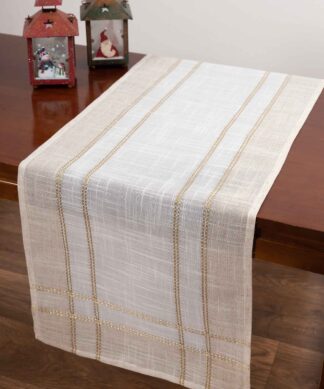 Χριστουγεννιάτικο τραπεζομάντηλο (160cm x 250cm) 2448 ivory Χριστουγεννιάτικο τραπεζομάντηλο (160cm x 250cm) 2448 ivory
