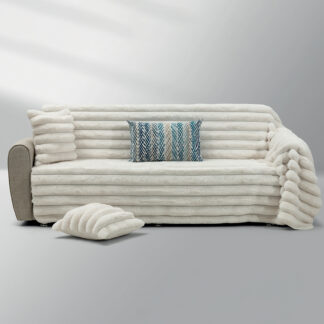 LINO Ριχτάρι Καναπέ Τριθέσιο 180x300 Γούνα Natt Off White LINO Ριχτάρι Καναπέ Τριθέσιο 180x300 Γούνα Natt Off White