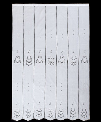 Κουρτίνα 329 (160cm x 270cm) λευκή με τούνελ