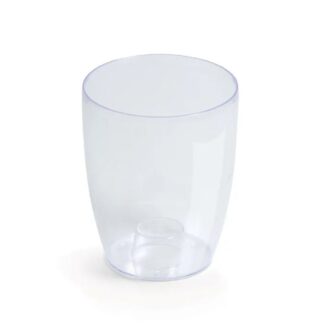 Coubi Orchid Διάφανο Πλαστικό Κασπώ Φ13×16εκ (4 τμχ)