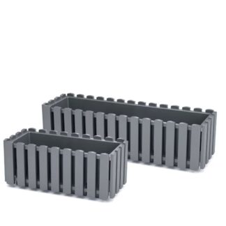 Boardee Fencycase Stone Gray Πλαστική Ζαρντινιέρα 38×18×17εκ