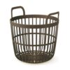 Zoe Basket Eco Wood Καφέ Πλαστικό Καλάθι Φ40×37εκ