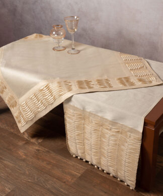 Καρέ (85cm x 85cm) 3819 πλισέ ecru Καρέ (85cm x 85cm) 3819 πλισέ ecru