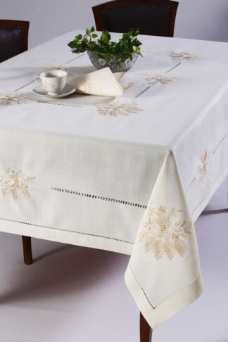 Τραπεζομάντηλα (160cm x 220cm) 4006 ivory Τραπεζομάντηλα (160cm x 220cm) 4006 ivory