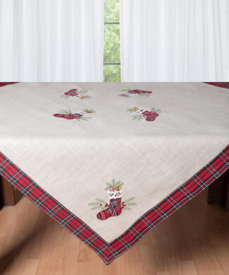 Χριστουγεννιάτικο τραπεζοκαρέ (140cm x 140cm) 4079 Χριστουγεννιάτικο τραπεζοκαρέ (140cm x 140cm) 4079