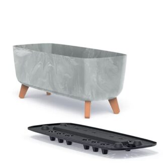 Gracia Case Beton Effect Concrete Πλαστικό Κασπώ 38.5×19,5×18εκ Gracia Case Beton Effect Concrete Πλαστικό Κασπώ 38.5×19,5×18εκ