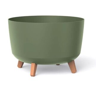 Gracia Earthy Green Πλαστικό Κασπώ Φ34×24εκ