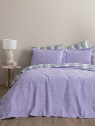 Κουβέρτα Matelasse 230×260 Adel Λιλά