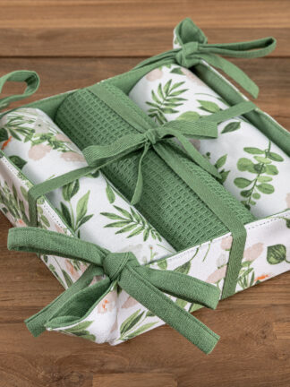 Σετ 3 Πετσέτες Κουζίνας Kitchen Towels 40×70 Με Καλάθι MH900