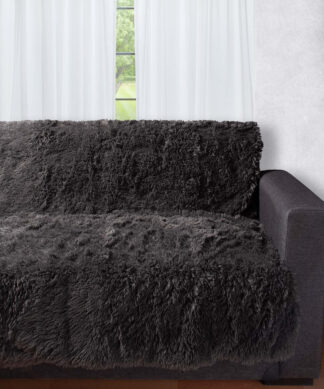 Διακοσμητικό μαλλιαρό ριχτάρι 5336 (145cm x 195cm) ανθρακί