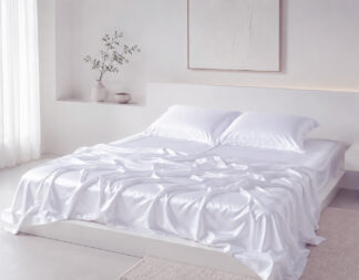 Σετ σεντόνια bamboo 300TC (270cm x 290cm) λευκό Σετ σεντόνια bamboo 300TC (270cm x 290cm) λευκό