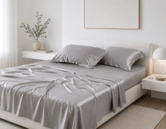 Σετ σεντόνια bamboo 300TC (270cm x 290cm) ανοιχτό γκρί Σετ σεντόνια bamboo 300TC (270cm x 290cm) ανοιχτό γκρί