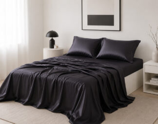 Σετ σεντόνια bamboo 300TC (270cm x 290cm) σκούρο γκρί Σετ σεντόνια bamboo 300TC (270cm x 290cm) σκούρο γκρί