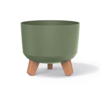 Gracia Earthy Green Πλαστικό Κασπώ Φ20×17.5εκ (2 τμχ)